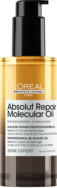 Dvoufázový olej pro poškozené vlasy Absolut Repair Molecular (Bi-Phase Oil)