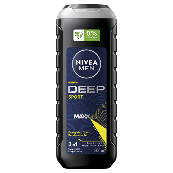 Sprchový gel na obličej, tělo i vlasy pro muže Deep Sport Men (Body, Face & Hair Shower Gel)