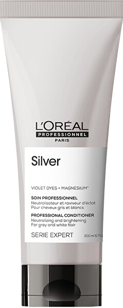 SLEVA - Péče na neutralizaci nežádoucích odstínů šedivých a bílých vlasů Serie Expert (Silver Neutralising Cream) - chybí cca 2 ml
