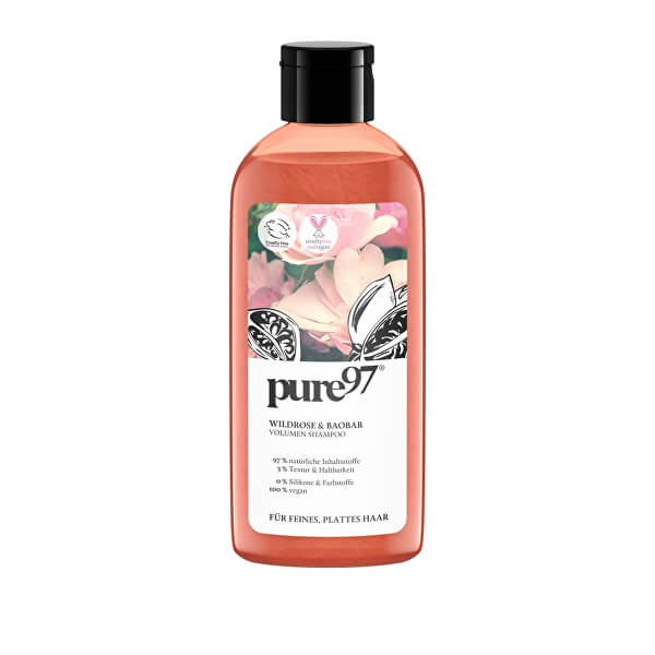 Šampon pro jemné vlasy bez objemu Wildrose & Baobab