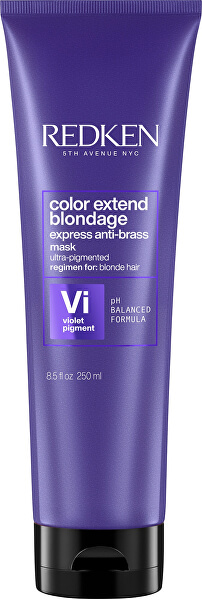 Maschera capelli per neutralizzare toni gialli Color Extend Blondage (Express Anti-brass Purple Mask)