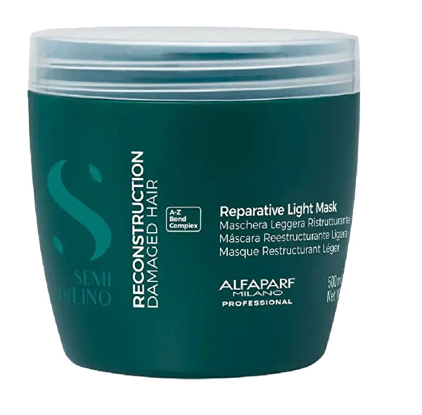 Intenzivní maska pro jemné a poškozené vlasy Semi Di Lino Reconstruction (Reparative Light Mask) 500 ml