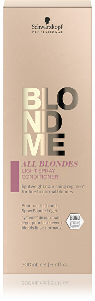 Leichtes Leave-in-Conditioner-Spray für feines und normal blondes Haar BLONDME All Blondes (Light Spray Conditioner)