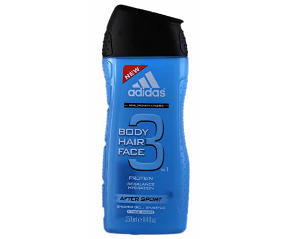 Sprchový gel a šampon pro muže 3 v 1 Body Hair Face After Sport (Shower Gel & Shampoo)
