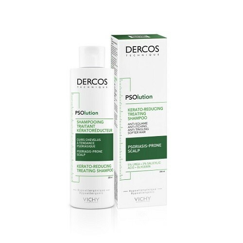 Șampon pentru scalp predispus la psoriazis Dercos Psolution (Treating Shampoo)