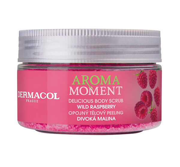 Opojný tělový peeling Aroma Moment Divoká malina (Delicious Body Scrub) 200 g
