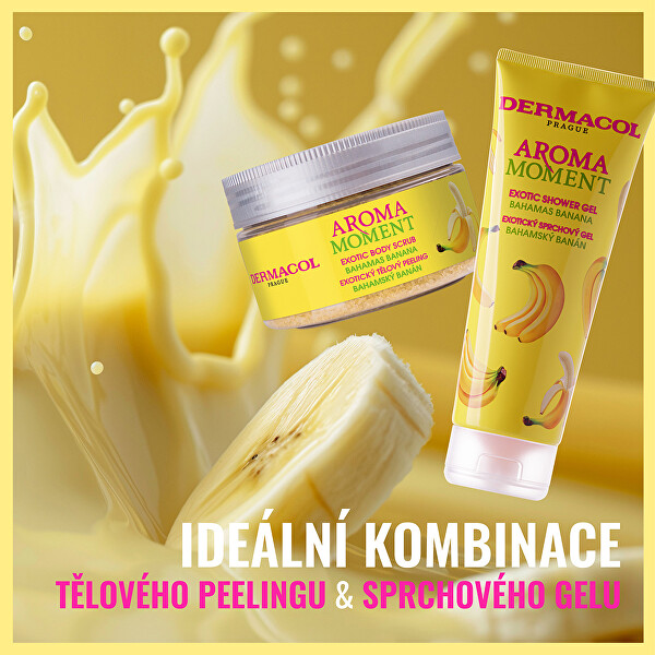 Cukrový tělový peeling Bahamský Banán Aroma Moment (Exotic Body Scrub) 200 ml