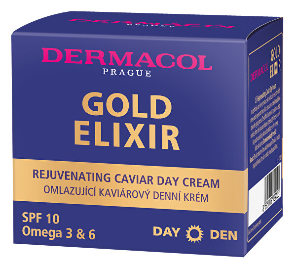 Omlazující kaviárový denní krém SPF 10 (Gold Elixir Day Cream) 50 ml