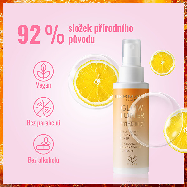 Rozjasňující a hydratační tonikum s vitaminem C (Glow Toner) 100 ml