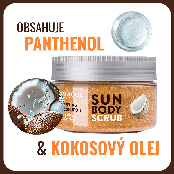 Tělový peeling s kokosovým olejem Sun (Body Scrub) 200 g