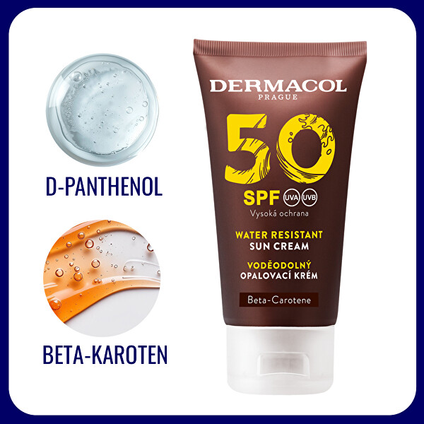 Voděodolný zvláčňující krém na opalování SPF 50 (Water Resistant Sun Cream) 50 ml