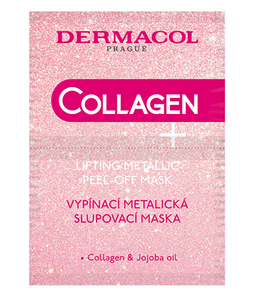 Vypínací metalická slupovací maska s kolagenem Collagen Plus (Lifting Metallic Peel-Off Mask) 2 x 7,5 ml