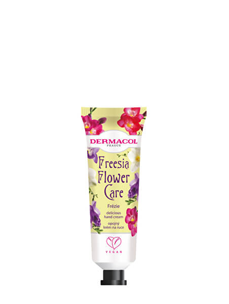 Opojný krém na ruky Frézie Flower Care (Delicious Hand Cream) 30 ml