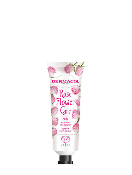 Crema mani inebriante Rosa Flower Care (Delicious Hand Cream) 30 ml