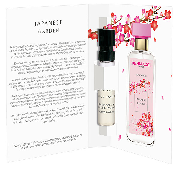 Parfémovaná voda s vůní růže a bílého jasmínu Japanese Garden tester 2 ml