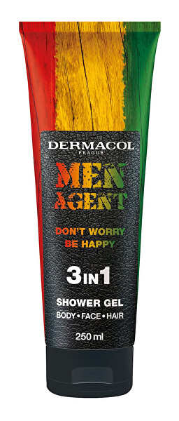 Gl de duș pentru bărbați Men Agent Don´t Worry Be Happy (3 in 1 Shower Gel) 250 ml