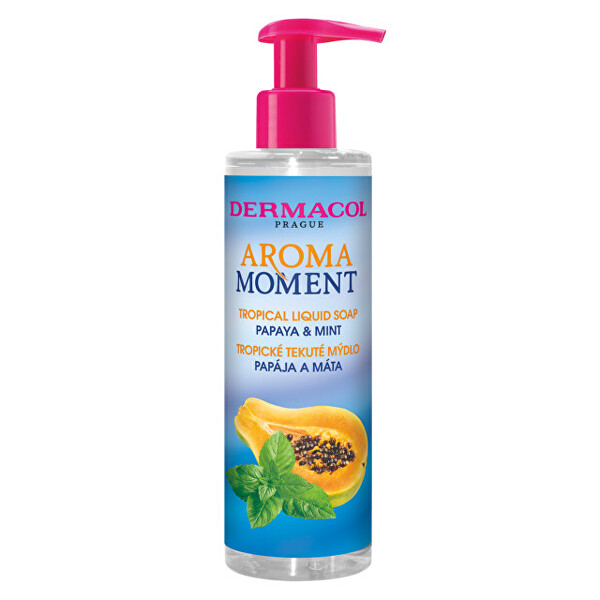 Tekuté mýdlo na ruce Papája a máta Aroma Moment (Tropical Liquid Soap) 250 ml