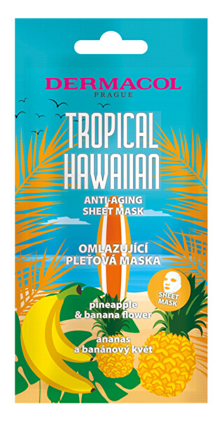 Omladzujúci textilné maska Tropica l Hawaiian (Age-aging Sheet Mask)