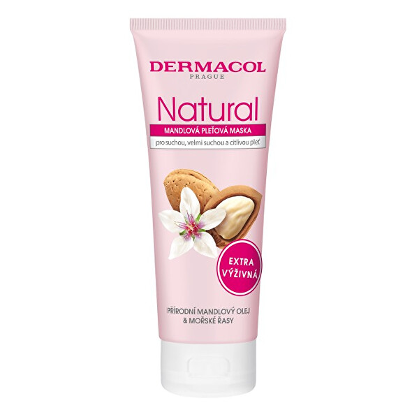 Vyživující mandlová pleťová maska Natural (Almond Face Mask) 100 ml