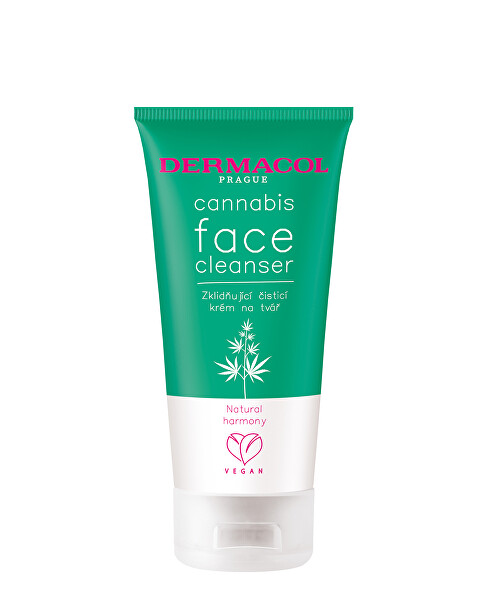 Zklidňující čisticí krém na tvář s konopným olejem Cannabis (Face Cleanser) 150 ml