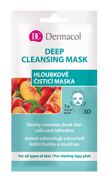Textilná hĺbkovo čistiaca maska 3D (Gently Removes Dead Skin) 1 ks