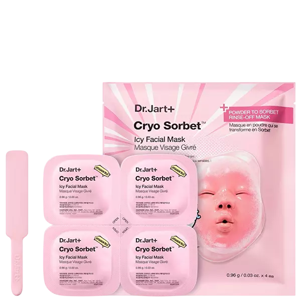 Pudrová maska Cryo Sorbet Icy Facial Mask 4 ks
