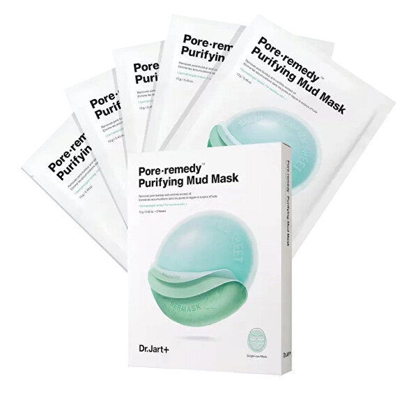 Čisticí bahenní maska Pore·remedy (Purifying Mud Mask) 5 x 13 g