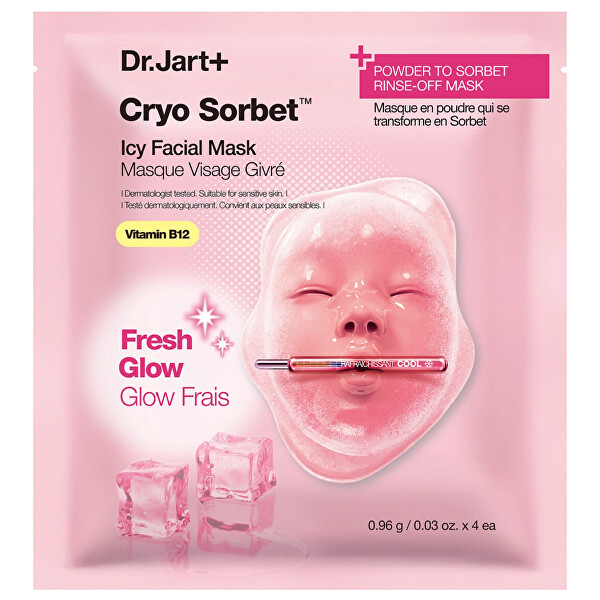 Pudrová maska Cryo Sorbet Icy Facial Mask 4 ks