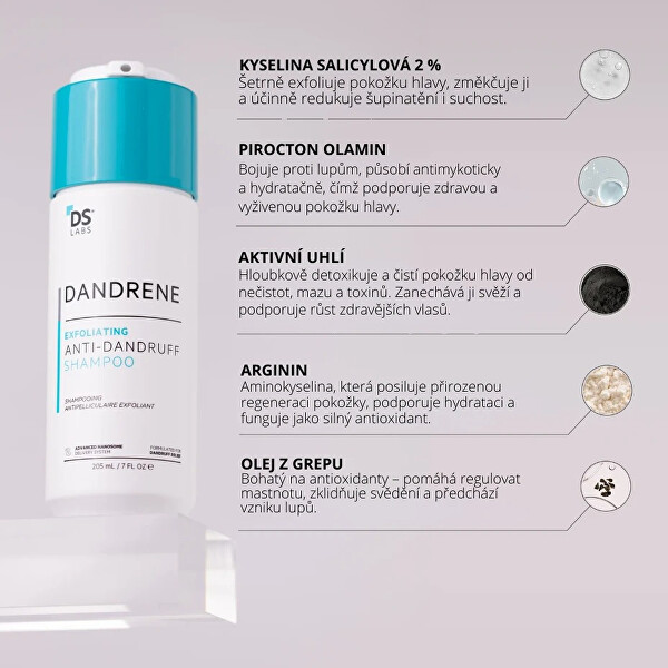 Šampon proti lupům Dandrene (Anti-Dandruff Shampoo) 205 ml