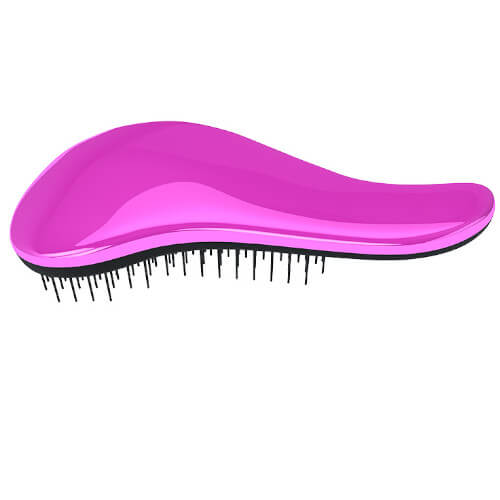 Kartáč na vlasy s rukojetí Metalic Pink