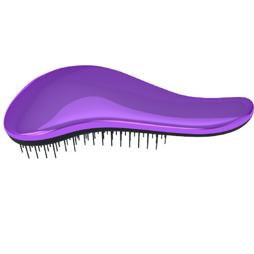 Perie de păr cu mâner Purple