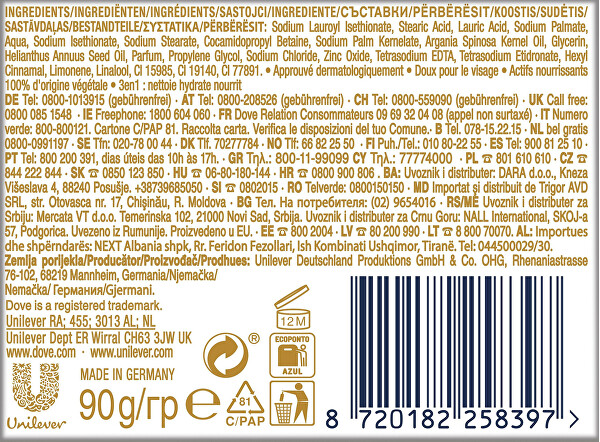 Krémová tableta Arganový olej 90 g