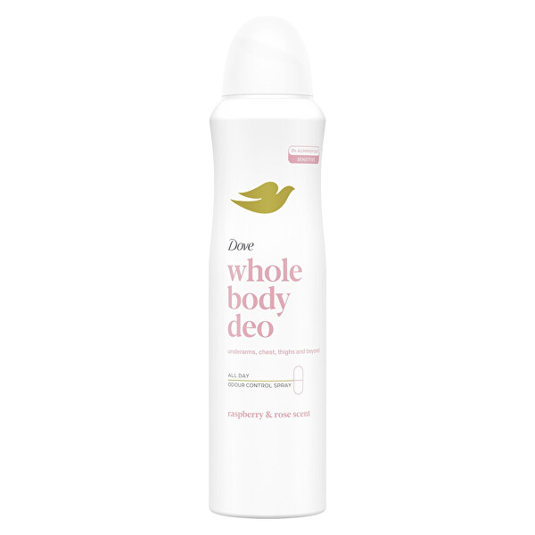 Deodorant ve spreji Whole Body Deo Raspberry & Rose 150 ml