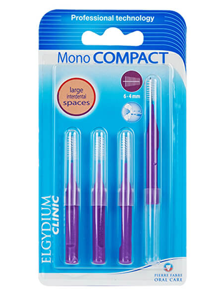 Mezizubní kartáčky fialové Mono Compact (6-4 mm) 4 ks