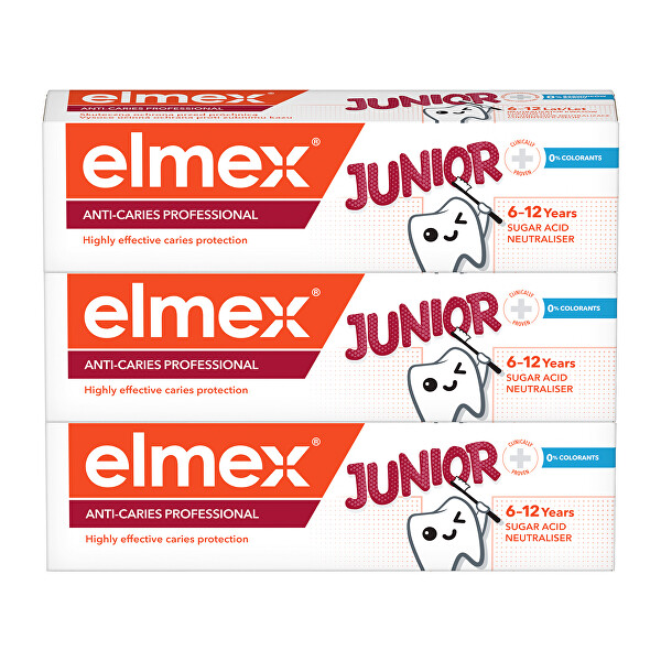 Zubní pasta Junior Professional Trio 3 x 75 ml