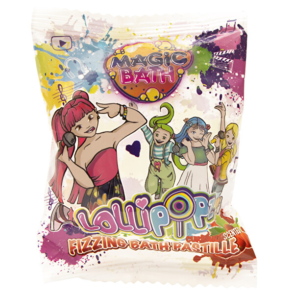 Šumivá tableta do koupele Lollipopz (Fizzing Bath Pastille) 40 g