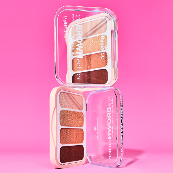 Mini paletka očních stínů Brown Mini Eyeshadow Palette 3,6 g