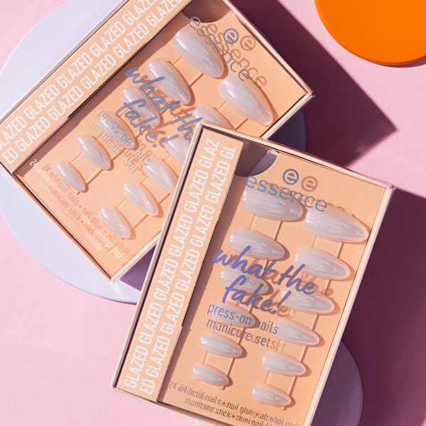 Sada s umělými nehty What the Fake! Press-On 01 Glazed