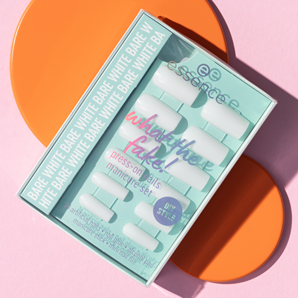 Sada s umělými nehty What the Fake! Press-On 04 Bare White