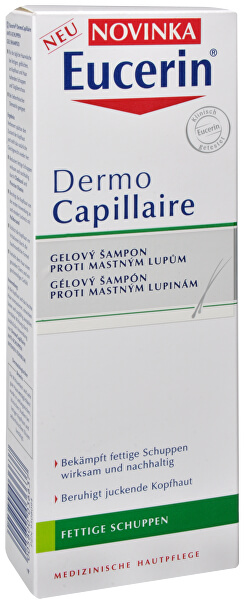 Gelový šampon proti mastným lupům DermoCapillaire 250 ml