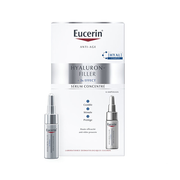 Pleťové sérum SPF 15 Hyaluron-Filler + 3x Effect (Serum Concentrat) 6 x 5 ml