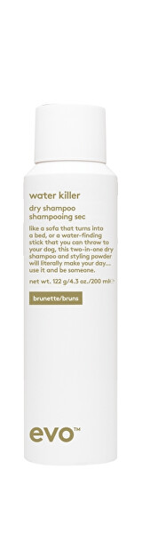 Suchý šampon pro tmavé vlasy Water Killer Brunette (Dry Shampoo) 200 ml