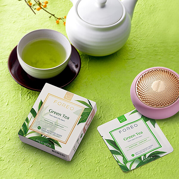 Frissítő és nyugtató arcmaszk Green Tea (Purifying Mask) 6 x 6 g