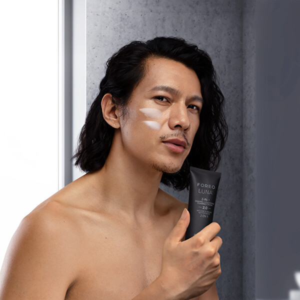 Habzó krém borotválkozáshoz és bőrtisztításhoz 2 az 1-ben LUNA™ (Shaving + Cleansing Micro-Foam Cream) 100 ml
