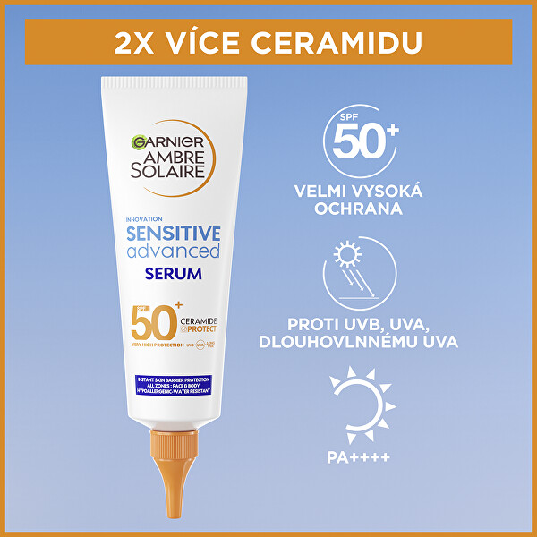 Ochranné sérum proti slunečnímu záření s ceramidy SPF 50+ Sensitive Advanced (Serum) 125 ml
