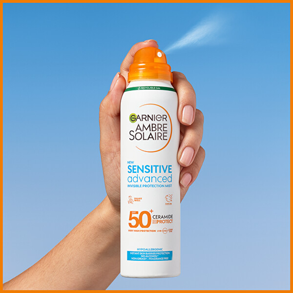 Loțiune de protecție pentru piele sensibilă SPF 50+ Sensitive Advanced (Invisible Protection Mist) 150 ml