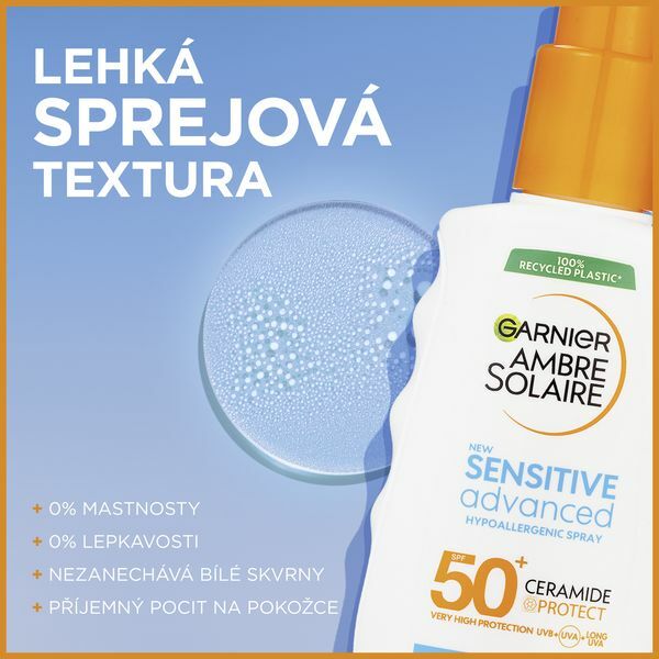 Ochranný sprej pro citlivou pokožku SPF 50+ Sensitive Advanced (Hypoallergenic Spray) 150 ml