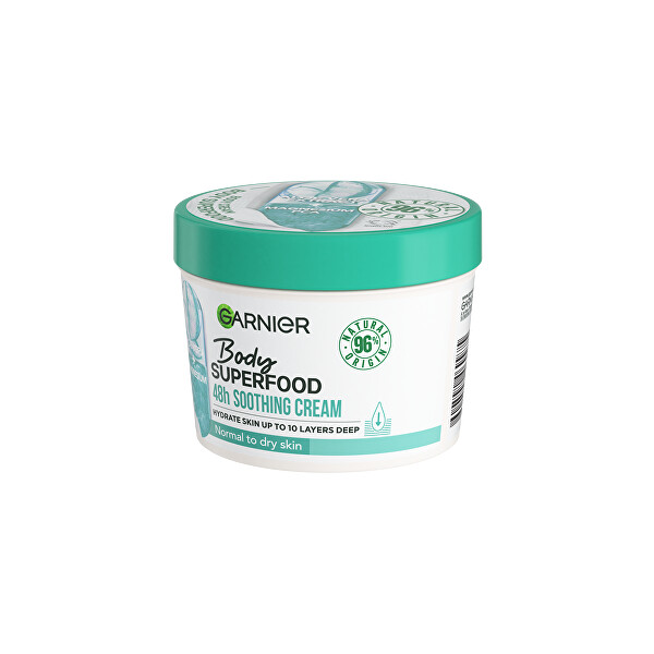 Zklidňující tělový krém s výtažkem z aloe vera pro normální až suchou pokožku Body Superfood (Soothing Cream) 380 ml