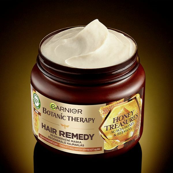 Regenerační maska pro poškozené vlasy Botanic Therapy Honey Treasure (Hair Remedy) 340 ml