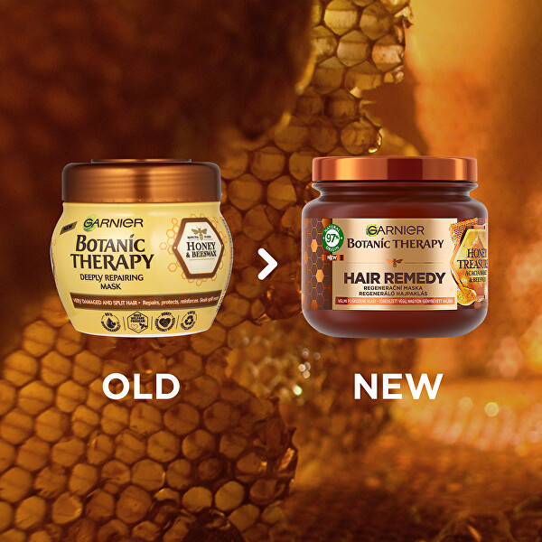 Regeneráló maszk sérült hajra Botanic Therapy Honey Treasure (Hair Remedy) 340 ml